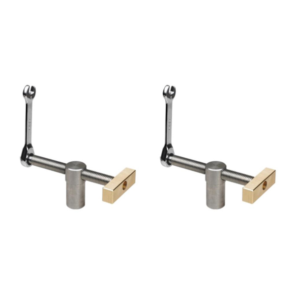 [LLC]1/2/3/5 Bench Clamp Compact Drill Stand Bench Vise for Jewelry Silver Silver Silver 2PCS