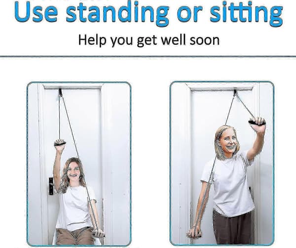 [LLC] Skulderterapi Treningsreimsystem for Dør white