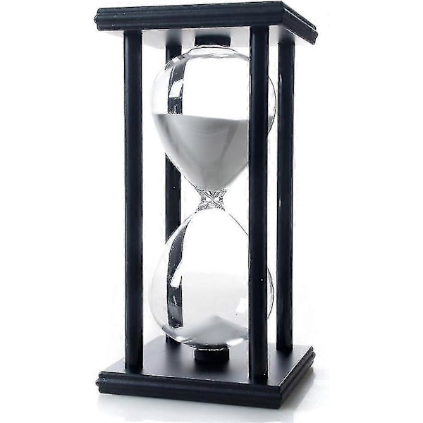[LLC]Hvidt Sand 60 Minutter Træ Sandur, Timeglas Sandtimer