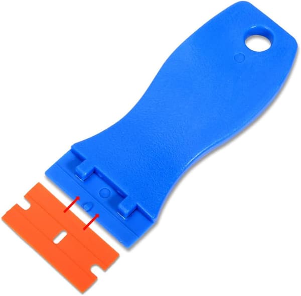 [LLC] Plastic Scraper with 10 Plastic Blades, Adhesive Remover for