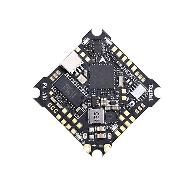 [LLC]Jhemcu Ruibet F4aio 12a Ecs Aio Flyvecontroller Osd 5v Bec 1-2s 25.5.5x25.5x3mm Til Fpv Tinywhoop Cinewhoop Drone