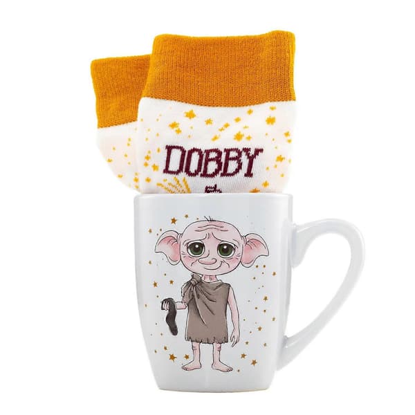 [LLC] Dame Dobby Krus og Sokkesæt White One Size