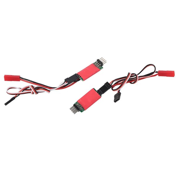 [LLC] Den tredje kanal kontrolkontakt modtager ledning model bil lys controller til RC model bil reservedele E Type Rød