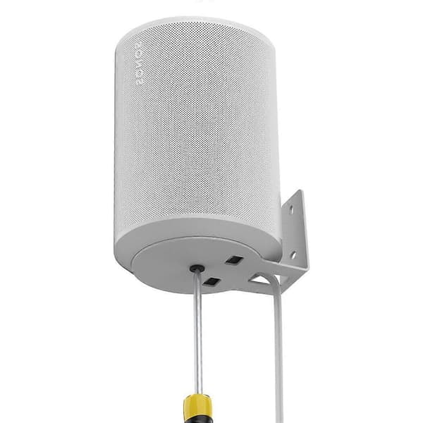 [LLC]Thcs for Sonos Era 100 Veggfeste i metall Plassbesparende høyttalerholder White