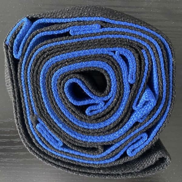 [LLC] Premium hållbart bomullsstretchband, icke-elastiskt stretchband för yoga, pilates och dans blue