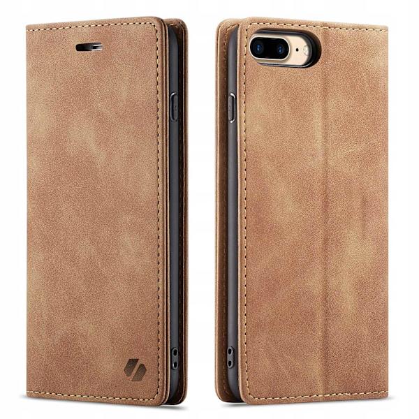 [LLC]Spacecase Case Wallet Cover For Iphone 7 8 Plus Brown Color