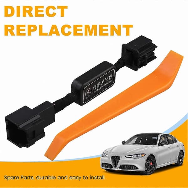 [LLC] Start Stopp Eliminator med Vippebryter for Romeo Stelvio Giulia 2017-2024 Black