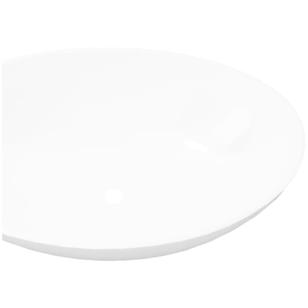 [LLC]vidaXL Servant oval 40 x 33 cm keramisk hvit Vit white