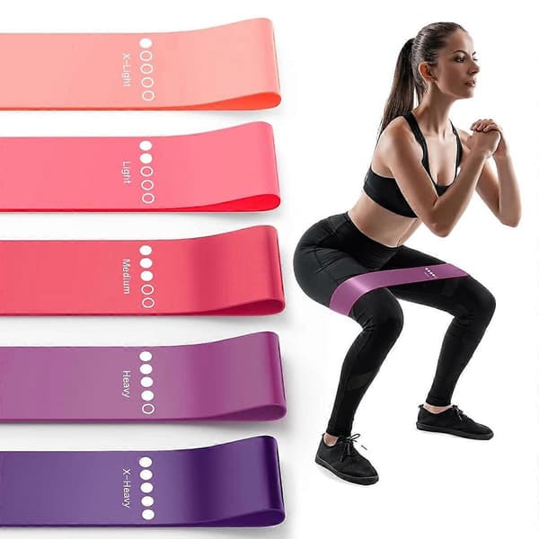 [LLC]Motståndsband för träning, elastiska träningsslingband för fysioterapi, yogaset med str