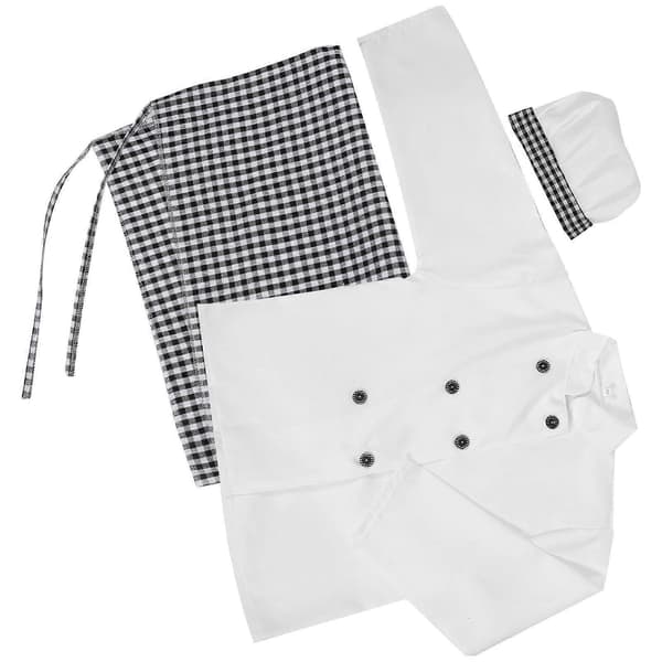 [LLC] Barnkockdräkt Barnkockrock och hatt för matlagningsrollspel 1 set