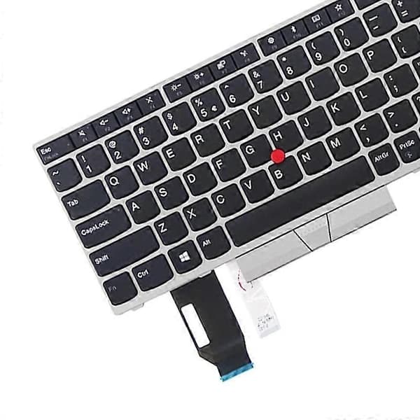 [LLC]Th Version tangentbord för Lenovo Thinkpad E580 E585 E590 E595 T590 P53S L580 L590 P52 P72 P53 P73 Silver