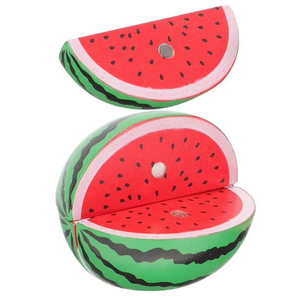 [LLC] Träskärfruktleksak Låtsaslek Matleksak Imitation Vattenmelon Leksak 6x5cm