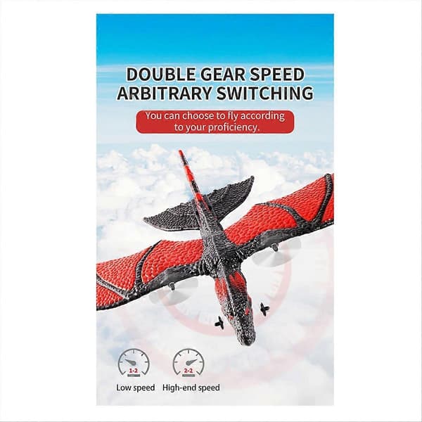 [LLC]RC Flygplan 2.4G Simulerad Flygande Drake Flygplan Fjärrkontroll Flygande Modell Glidflygplan EPP Skum