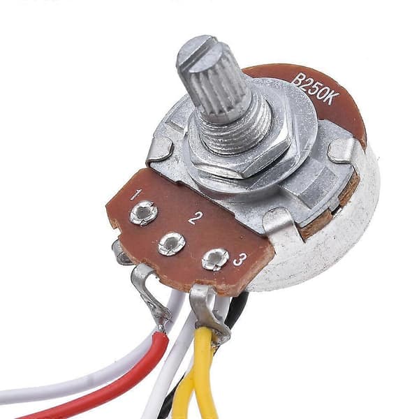 [LLC] Guitar Forudkablet Ledningsnet til Fender Tele Dele 3-vejs 250K Potte Jack