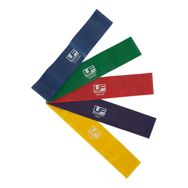 [LLC] Loop Modstandsbånd (pakke med 5) Green\/Yellow\/Purple\/Red\/Blue 10in