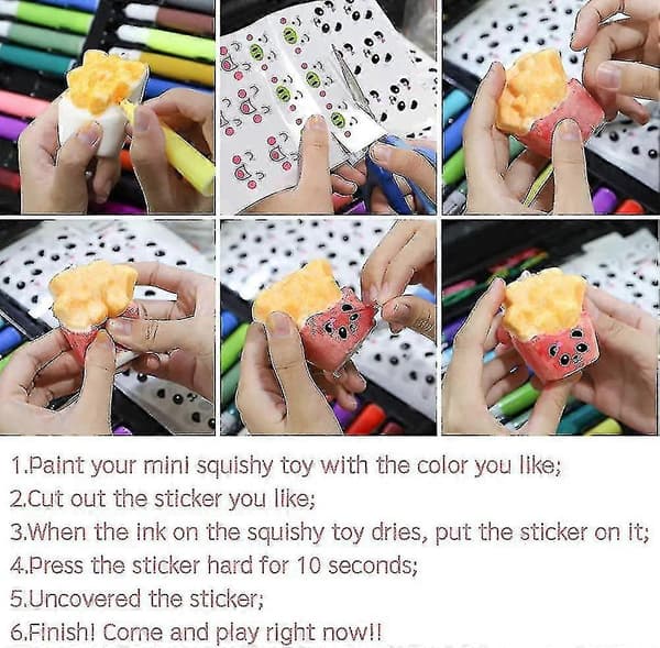 [LLC] Tilfeldig 10 stk DIY Squeeze Leker Sakte Stigende Kremduftende Kawaii Simulering Medium
