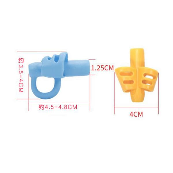 [LLC] 10-pack of soft ergonomic rubber writing aids, colors sent randomly.