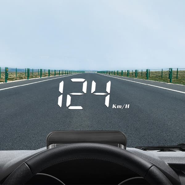 [LLC]Thad Up Display, Bil Universal Gps Hud, Speedometer Usb Interface, Hastighed, Kørselsretning, Overhastighed, Ryd Fejlkode, til Alle Køretøjerfor-eyzi Black