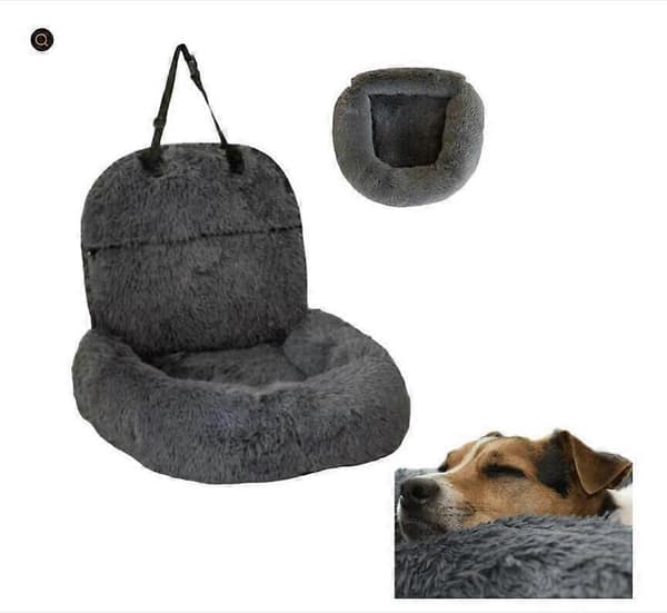 [LLC]Thlsbarn Beskyttende Hundeseng til Bil, Beroligende Hundeseng til Bil, Vaskbart Hundesæde M