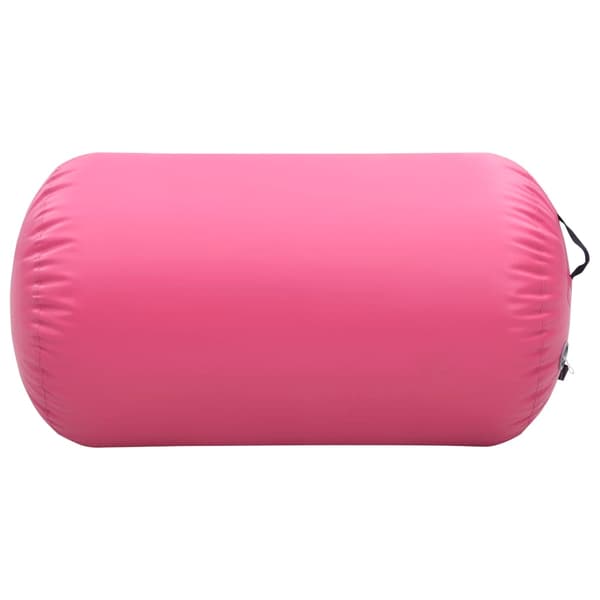 [LLC]vidaXL Inflatable Gymnastics Roller with Pump 100x60 cm PVC Pink Rosa 4450