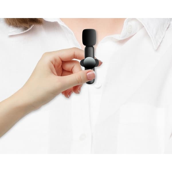 [LLC] Trådløs Lavalier Mikrofon Til iPhone/Android, Plug-Play Mikrofoner