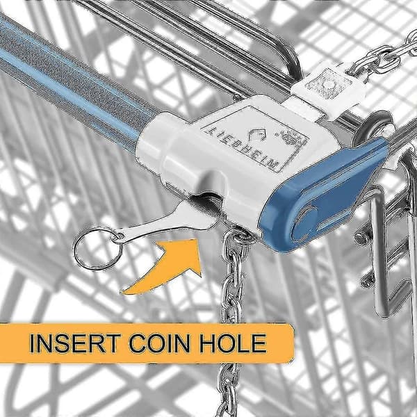 [LLC]2 stk. indkøbsvognsfrigørelsesnøgle, universal indkøbsvogns-token-nøglechip