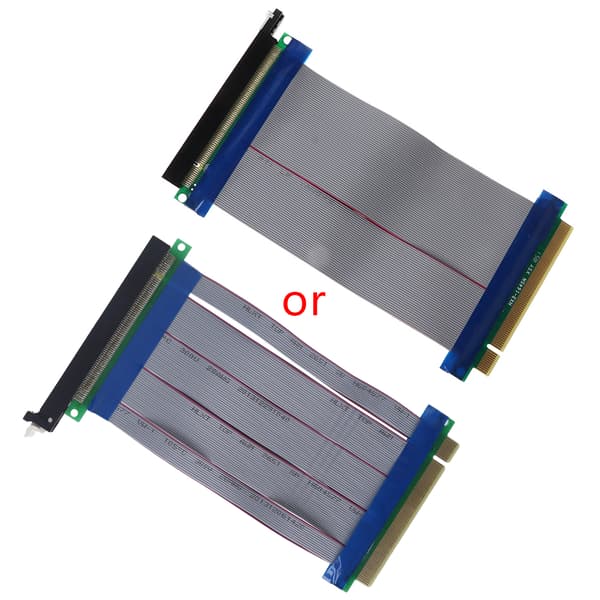 [LLC]PCI-E 16X til 16X Riser-forlengelseskabel PCIe 16X PCI for Express Extender-kortadapter fleksibel kabel