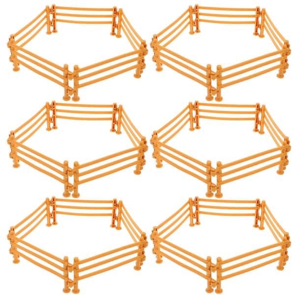 [LLC]Mini ladugårdsstaket 100 st lekset grindar staket för barn gul hållbar 9 cm