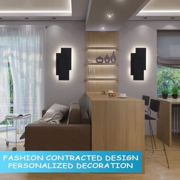 [LLC] Powerful LED Wall Lamp 12W Cool White 4000K, Modern Lighting for Hall & Bedroom, Wall Mounted