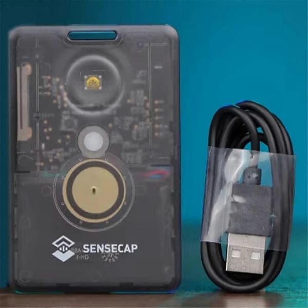 T1000-E Lora Meshtastic Tracker med LR1110, NRF52840, AG3335 GPS, IP65 Innendørs og Utendørs Posisjonering Black