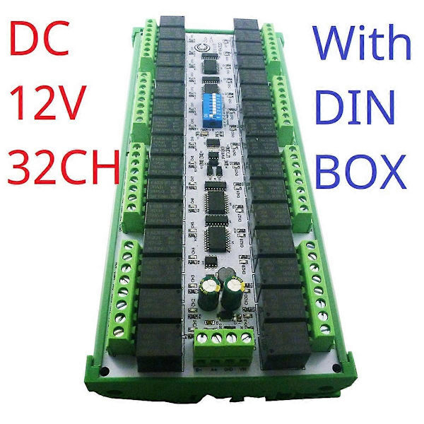 DC 24V 20A Lätt att installera DIN-skena Box DIP-switch Inställningsparametrar