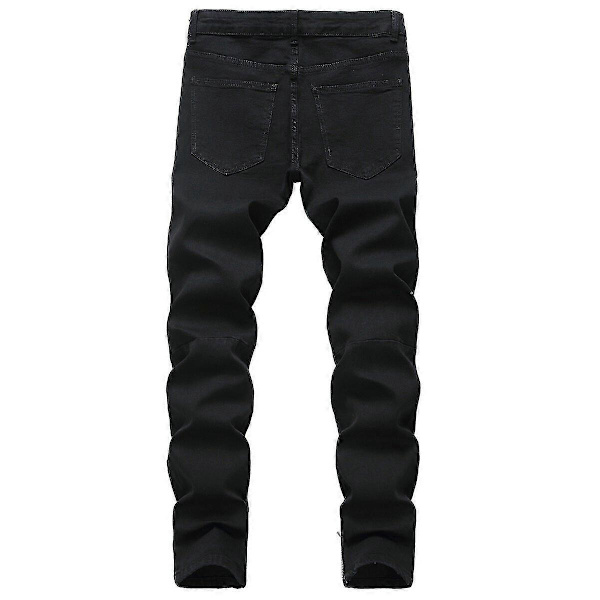 VAWAN Herr Ripped Distressed Slim Fit Rak Passform Jeans EU 36 EU 36