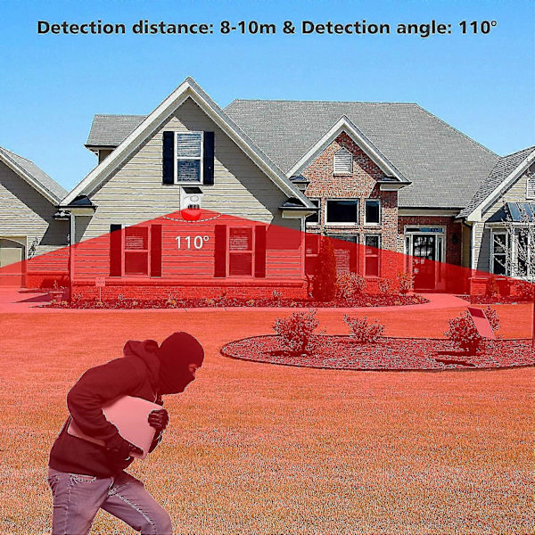[LLC]Thlar Strobe Alarm Light With Motion Sensor Siren Outdoor Alarm Siren With Remote Controller