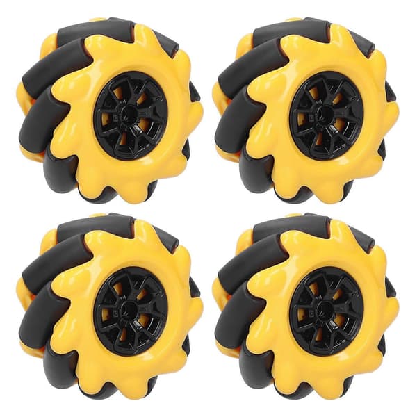 [LLC]Mecanumhjul OmniDirectional Smart Robot Bil Delar Tillbehör DIY Leksakskomponenter 60mm (2 par)