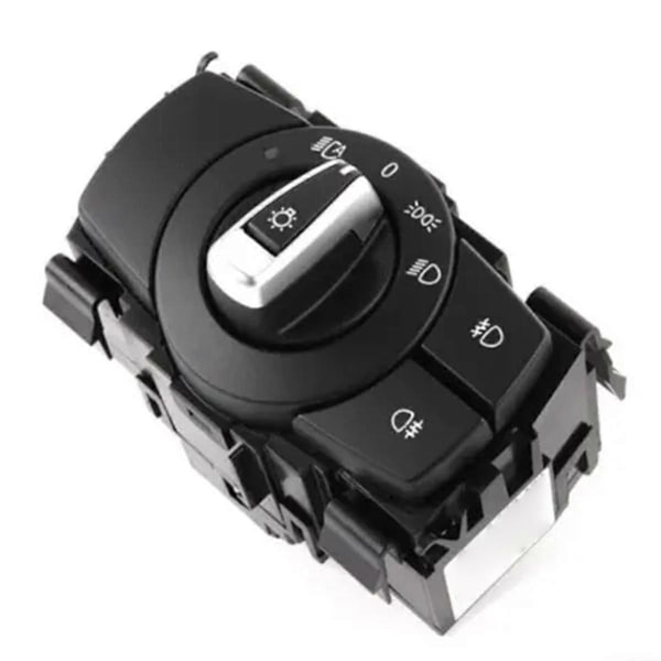 [LLC]61319169403 61319169404 Forlygteafbryder Forlygte Drejeknap til 1 3 X1 Serie E81 E87 E90 E91 E92 E84,A Black