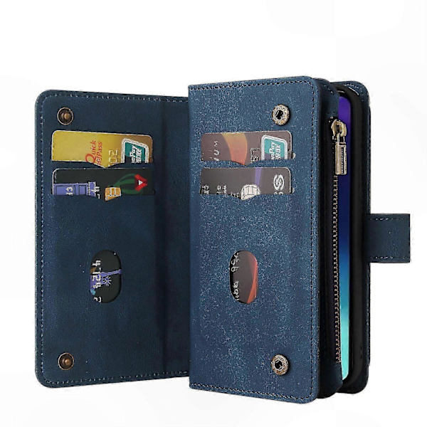 [LLC]Thpper Wallet Læder Stand Etui til 4G/5G Telefoner Style D