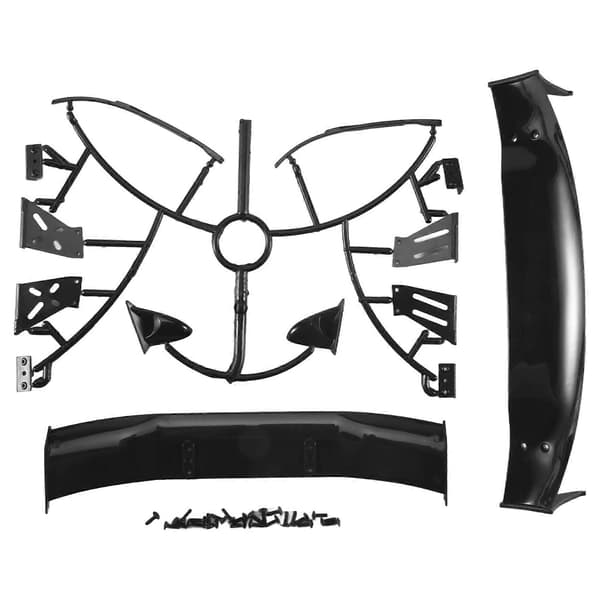 [LLC] til 1/10 RC Racing Drift Bil Bagvinger Drift Road Karosseri Spoiler Vinge Universelle Dele Tilbehør Black