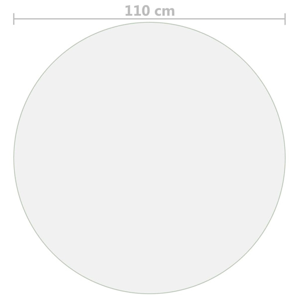 [LLC]vidaXL Table Protector Matte Ø 110 cm 2 mm PVC Transparent transparent