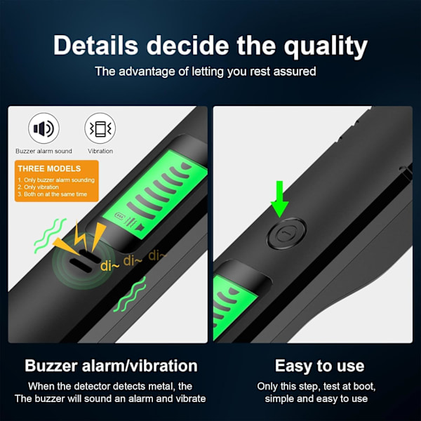 [LLC] Professional Metal Detector - High-Sensitivity Handheld Metal Detector with LCD Display