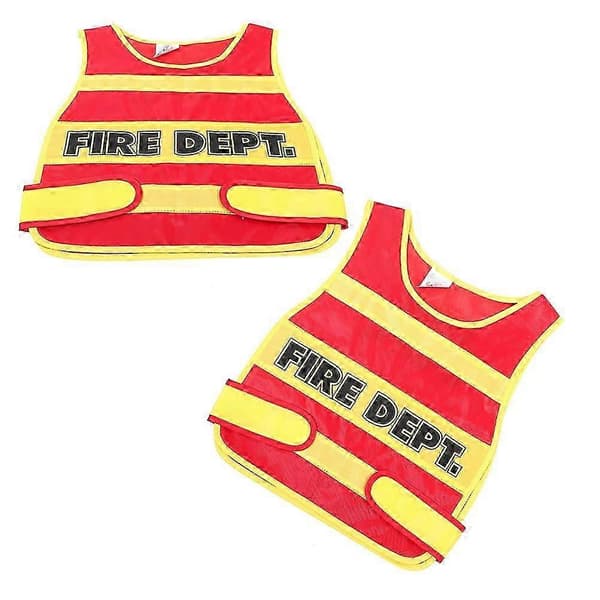 [LLC] Brannmannvest for barn til cosplay brannmannkostyme 2 stk sett
