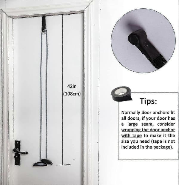 [LLC]Skulderterapi Træningsremskive System til Dør white