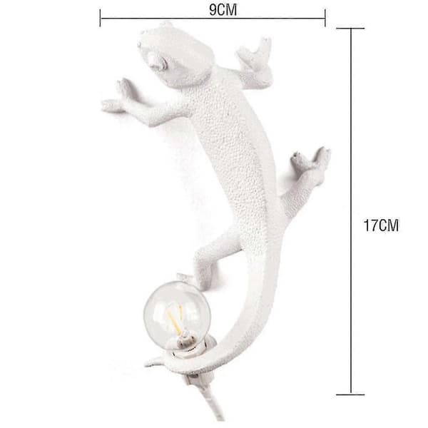 [LLC]2024, Warm White Chameleon Resin Wall Lamp (without Bulb)