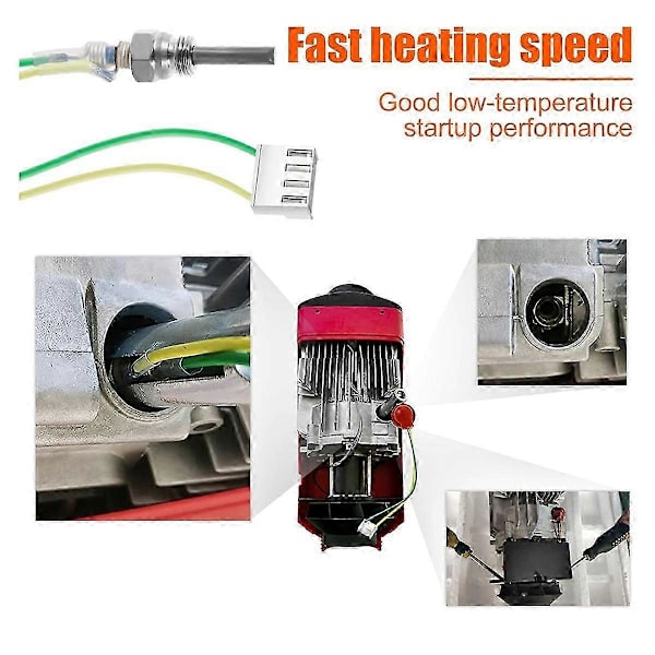 [LLC]12V Gløderørsreparationssæt til 2KW 5KW 8KW Varmelegeme Effektiv 2025