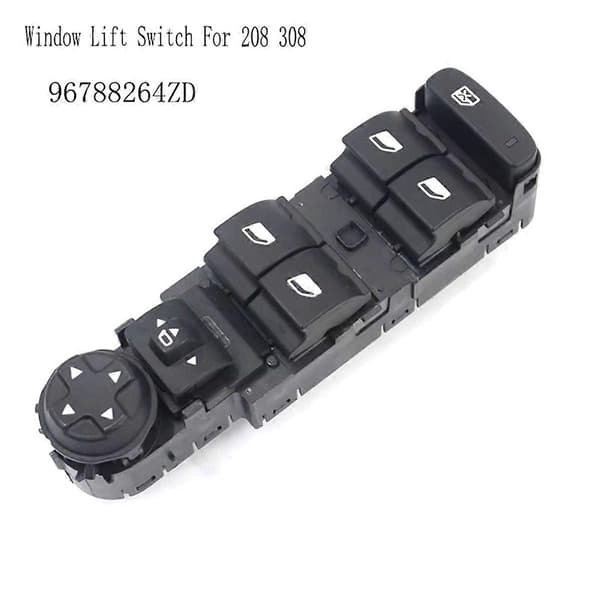 [LLC]Th788264ZD Strømvindusbryter foran venstre for 208 T9 C4 Black