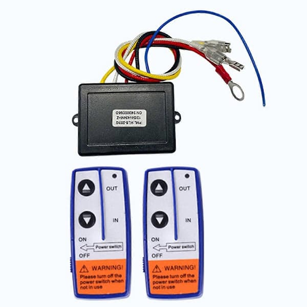 12V 500A Spilrelæ 4450 Sæt med 2 Fjernbetjeninger + Controller + Relæsæt