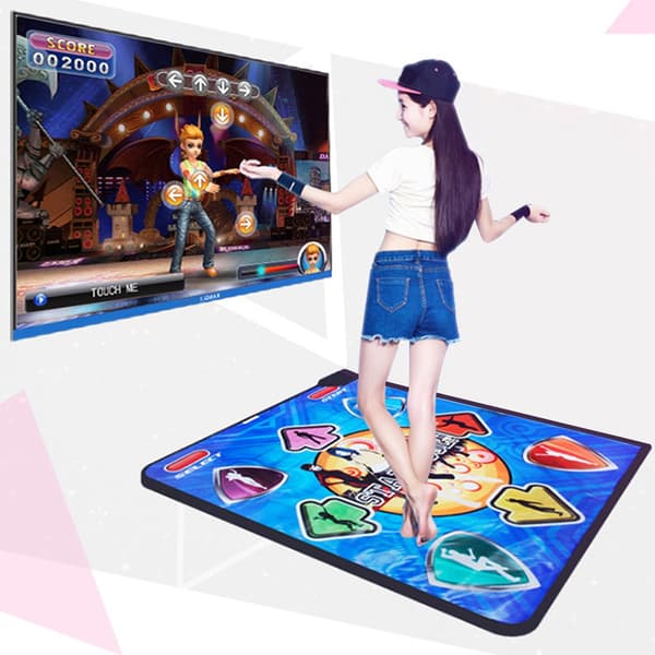 [LLC]High Definition Dance Mat Pad Single Player TV Interface Computer Dual Use Somatosensory Game Dance Machine 110-240VUS 0.1