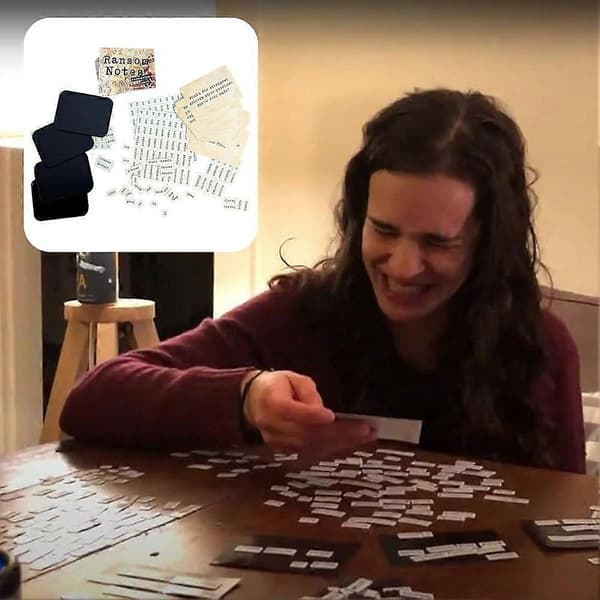 [LLC]Thnsom Notes The Ridiculous Word Magnet Game Roligt Partyspel för 3+ Spelare