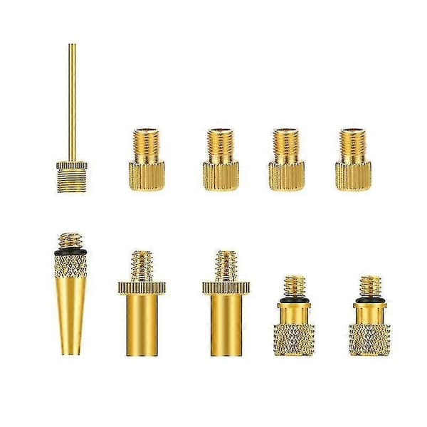 [LLC] Munstycke Uppblåsare Luftkompressorpump Adapter Nålventil-adapter Uppblåsningssats 10 piece