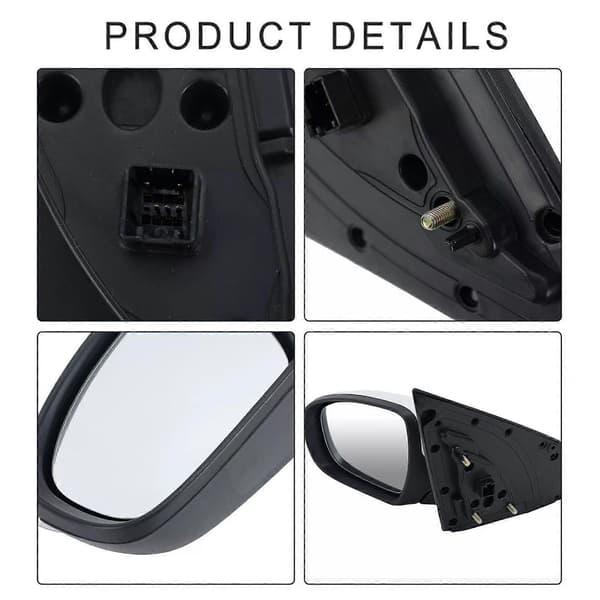 [LLC] Vänster sidospegelmontering för Hyundai i20 MK2 2015-2020 grundmålad vit med blinkers