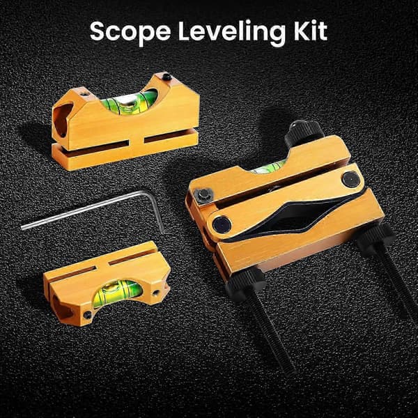 [LLC]Rifle Scope Leveling Kit, Professional Rifle Scope Leveling Universal Mounting Kit with Magnetic 2 Universal Bubble Levels